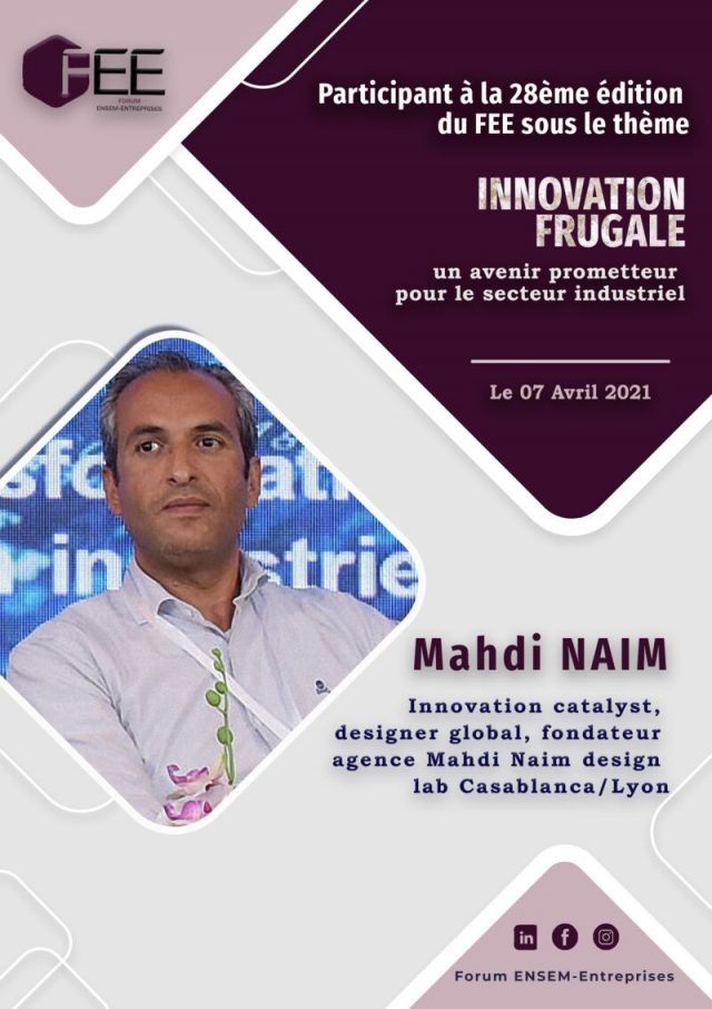 Explorons l’Innovation Fonctionnelle avec Monsieur Mahdi Naim lors du 28ème Forum ENSEM Entreprises